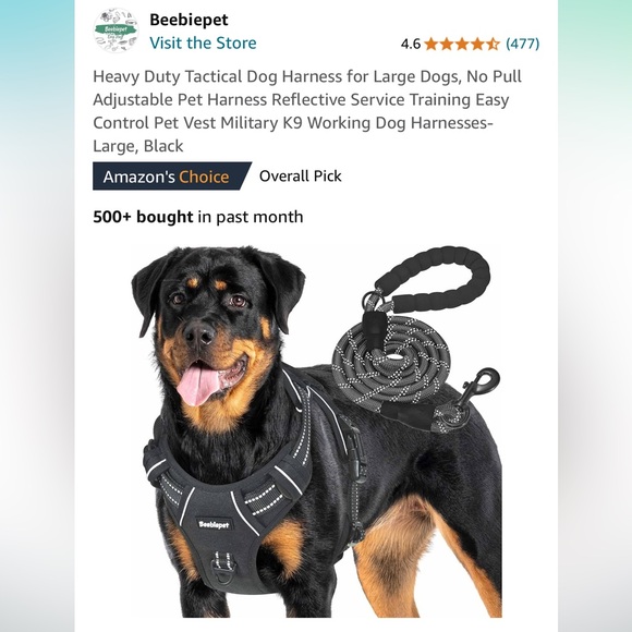 Desert Camo Design Harness and Leash- Brand New & Never Used. - Picture 7 of 7